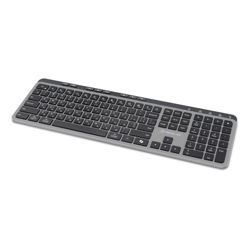Клавіатура REAL-EL RK-737W Wireless/Bluetooth Black/Grey (EL123100060) – REAL-EL (вид 2)
