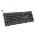 Клавіатура REAL-EL RK-760W Wireless Black (EL123100058) – REAL-EL (вид 1)