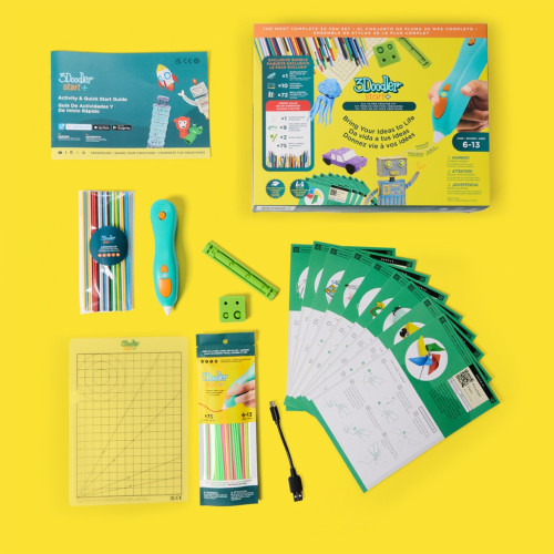 3D - ручка 3Doodler Start Plus for Children's Creativity Megacreative (147 rods, 9 templates) (3DS2B-011) – 3Doodler Start (вид 1)