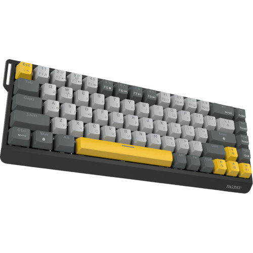 Клавіатура Ajazz x NacodeX NK68 V2 Red Switch LED USB UA Black/Grey/Yellow (NK68-V2-R-BGY) – Ajazz (вид 2)