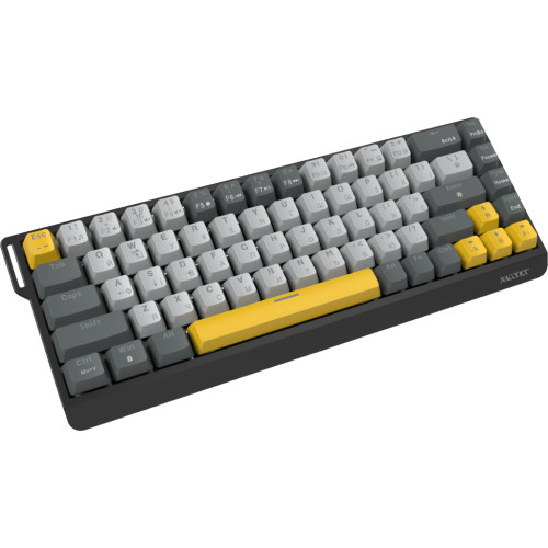 Клавіатура Ajazz x NacodeX NK68 V2 Red Switch LED USB UA Black/Grey/Yellow (NK68-V2-R-BGY) – Ajazz (вид 3)
