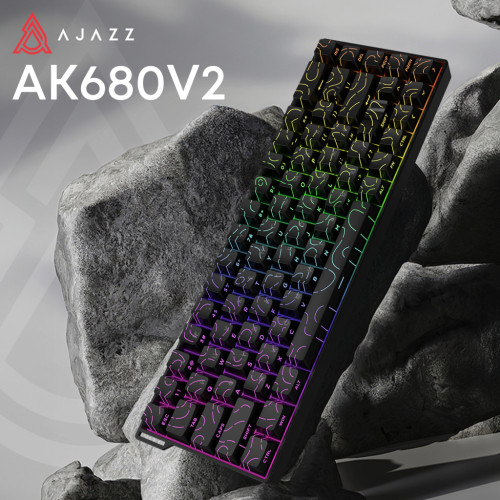 Клавиатура Ajazz AK680 V2 Ice Island Magnetic Switch USB Black (AK680-V2-I-S-B) – Ajazz (вид 3)