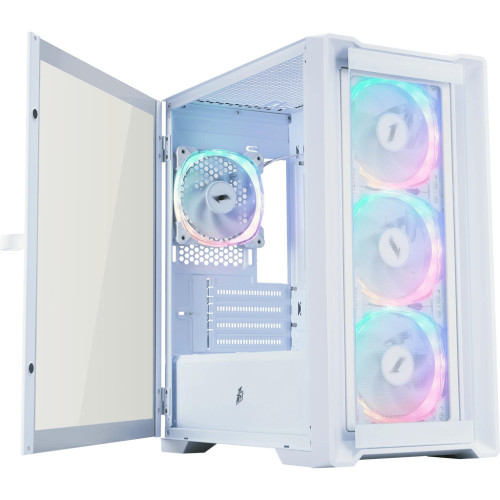 Корпус для ПК 1stPlayer T4-G-WH-4FS7-W – 1stPlayer