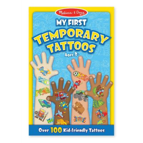 Набор для творчества Melissa&Doug Мои первые временные татуировки, 100 шт., голубые (MD2947) – Melissa&Doug