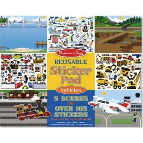 Набор для творчества Melissa&Doug многоразовые наклейки "Транспорт" (MD4199) – Melissa&Doug