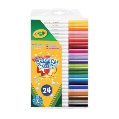 Набор для творчества Crayola 24 фломастера ярких цветов (7551) – Crayola