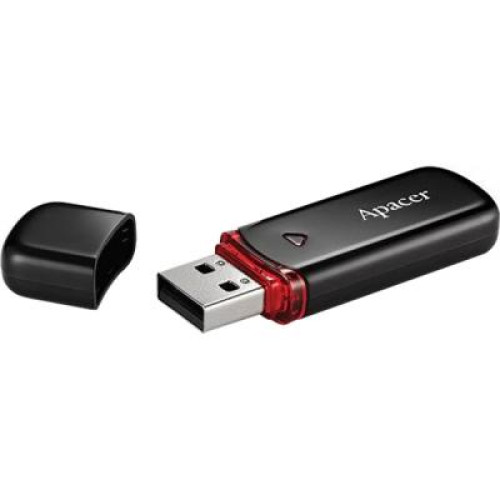 USB флеш накопичувач Apacer 64GB AH333 black USB 2.0 (AP64GAH333B-1) – APACER (вид 1)