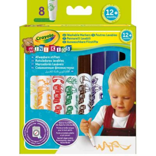 Набор для творчества Crayola 8 легко смываемых широких фломастеров (8324) – Crayola