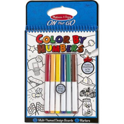 Набор для творчества Melissa&Doug Цветная раскраска по номерам голубая (MD5378) – Melissa&Doug (вид 1)