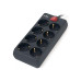 Мережевий фільтр живлення REAL-EL REAL-EL RS-8 PROTECT, 3m, black (EL122300022) – REAL-EL (вид 2)