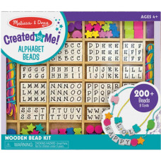 Набор для творчества Melissa&Doug Мега-набор деревянных бусин Алфавит (MD13774)