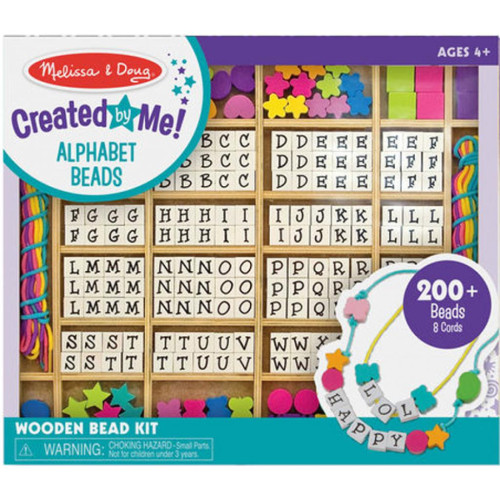 Набор для творчества Melissa&Doug Мега-набор деревянных бусин Алфавит (MD13774) – Melissa&Doug