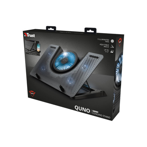 Подставка для ноутбука Trust GXT 1125 Quno (17.3") Blue LED Black (23581_TRUST) – Trust (вид 4)