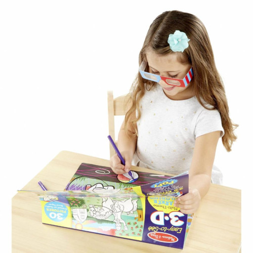 Набор для творчества Melissa&Doug 3D раскраска по точкам для девочек (MD9963) – Melissa&Doug (вид 1)
