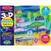 Набір для творчості Melissa&Doug Багаторазові 3D наліпки з окулярами Місця існування тварин (MD9376) – Melissa&Doug