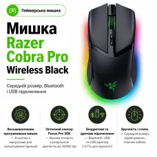 Мишка Razer Cobra Pro Wireless Black (RZ01-04660100-R3G1)