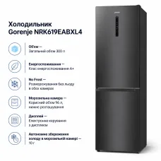 Холодильник Gorenje NRK619EABXL4
