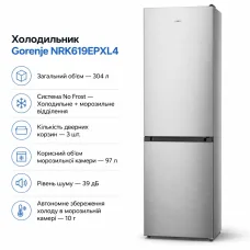 Холодильник Gorenje NRK619EPXL4