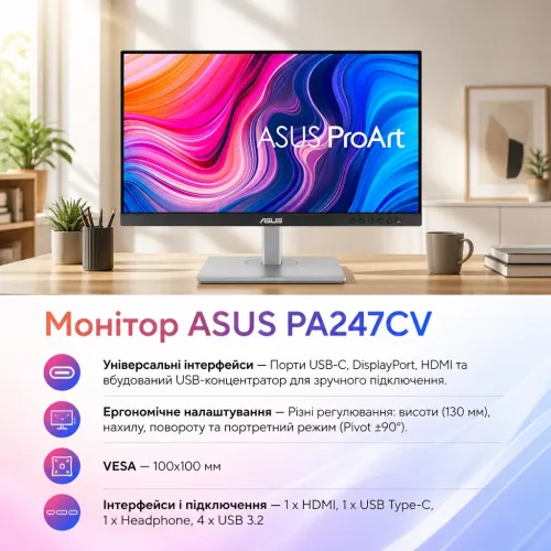Монітор ASUS PA247CV – ASUS