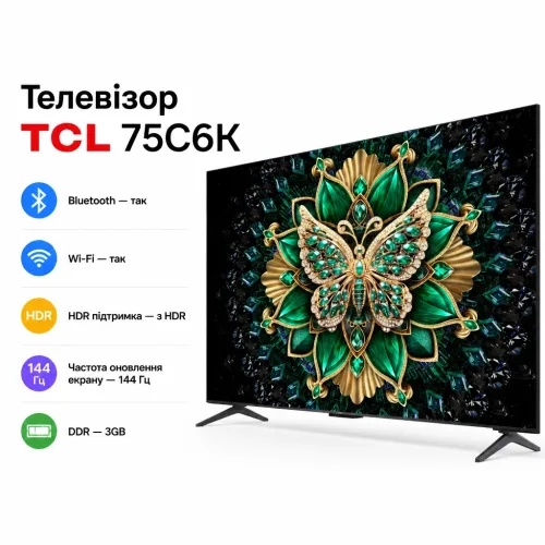 Телевизор TCL 75C6K – TCL