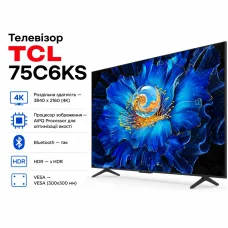 Телевізор TCL 75C6KS