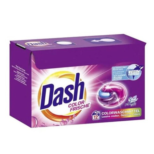 Капсули для прання кольорових речей Dash Color Frische 12 шт. – Dash