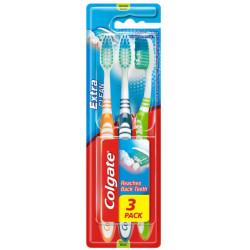 Colgate Extra Clean зубні щіточки medium 3 шт (кольорові варіації)