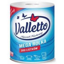 Паперовий рушник Valletto Мега Rolka 300 відривів