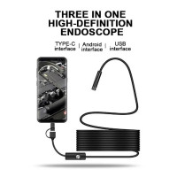 Ендоскоп IP67 Waterproof Endoscope Camera 6 LEDs Adjustable USB 5,5 мм 1.5м