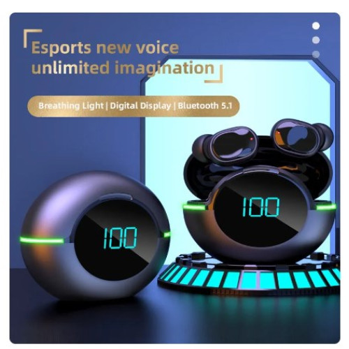 Безпровідні навушники Y80 TWS Wireless Headphones Touch Control LED – EuroHim (вид 2)