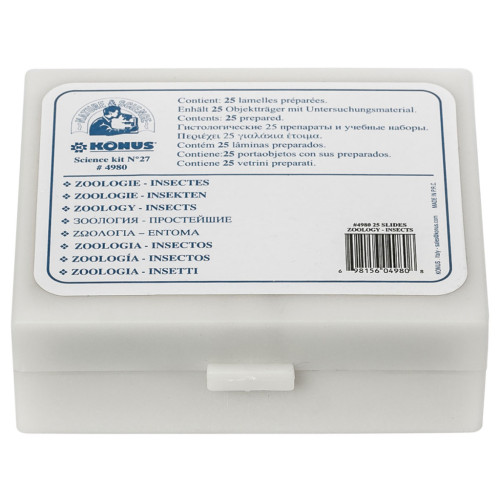 Набір мікропрепаратів Konus Зоологія Комахи 25 шт (4980) – Konus (вид 1)