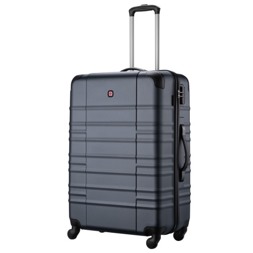 Чемодан Wenger Amplar, велика, пластик, 4 колеса, синя (653141) – Wenger