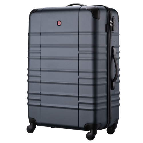 Чемодан Wenger Amplar, велика, пластик, 4 колеса, синя (653141) – Wenger (вид 1)