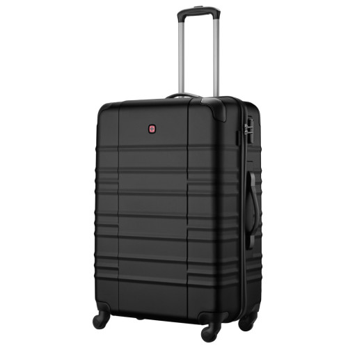 Чемодан Wenger Amplar, велика, пластик, 4 колеса, чорна (653140) – Wenger