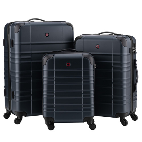 Набор чемоданов Wenger Amplar 3 в 1 (S,M,L) пластик, 4 колеса, синій (653150) – Wenger (вид 1)