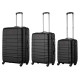 Набір валіз Wenger Amplar 3 в 1 (S,M,L) пластик, 4 колеса, чорний (653149)