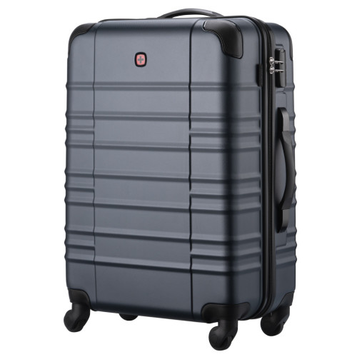 Чемодан Wenger Amplar, середня, пластик, 4 колеса, синя (653147) – Wenger (вид 1)