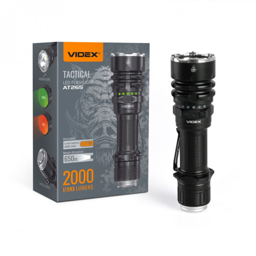 Ліхтар Videx Тактичний 2000Lm 6500K (VLF-AT265) – Videx