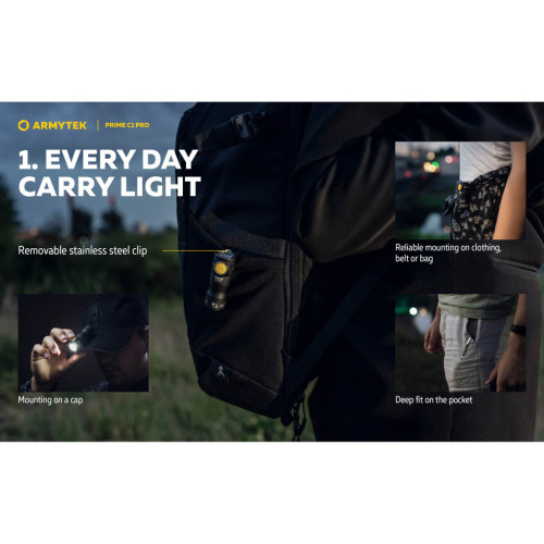 Ліхтар Armytek Prime C1 Pro Marnet USB Warm (F07901W) – Armytek (вид 4)