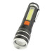 Фонарь Quantum Helper 10W LED zoom +COB з USB (QM-FL1032) – Quantum
