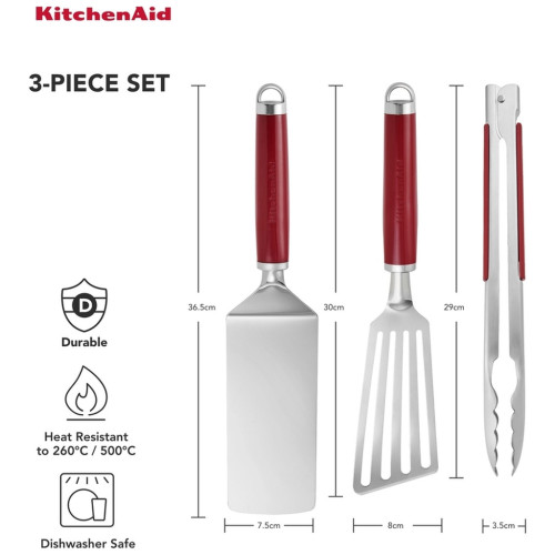 Набір для барбекю KitchenAid Coreline, 3 предмета, червоний (KAG930OHERE) – KitchenAid (вид 2)