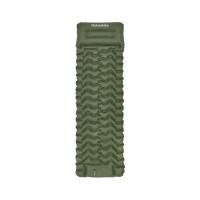 Матрас надувной Naturehike CNK2550WS019, 200х60х6.5 см, зелений із мішком для надування (6977465869630)