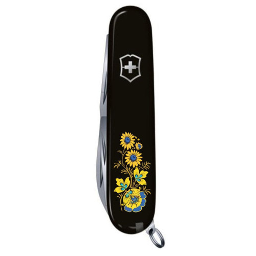 Нож Victorinox Spartan Ukraine Black "Квіти" (1.3603.3_T1050u) – Victorinox (вид 4)