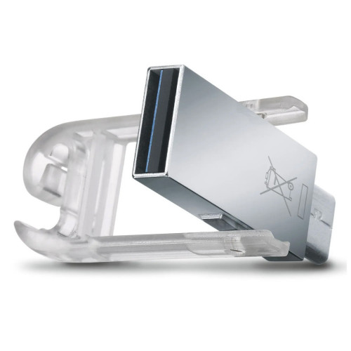 Ніж Victorinox VictorinoxWor 58 мм Прозорий червоний USB 3.0/3.1 32 Gb (4.6235.TG32B1) – Victorinox (вид 4)