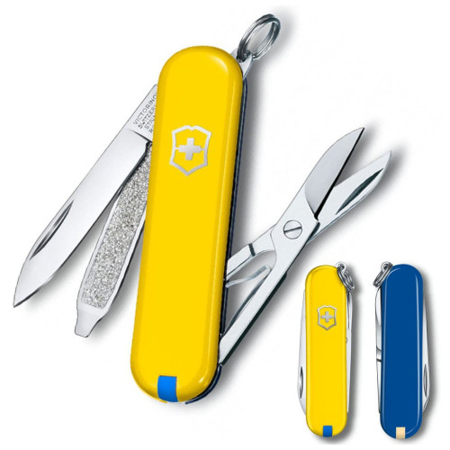 Ніж Victorinox Classic SD Ukraine Жовто-синій (0.6223.8G.2) – Victorinox (вид 1)
