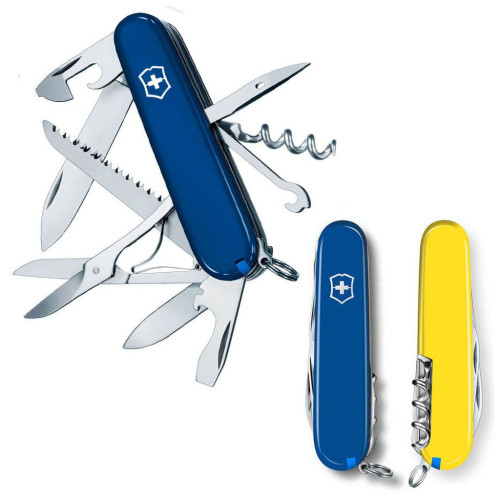 Нож Victorinox Huntsman Ukraine 91 мм Синьо-жовтий (1.3713.2.8) – Victorinox
