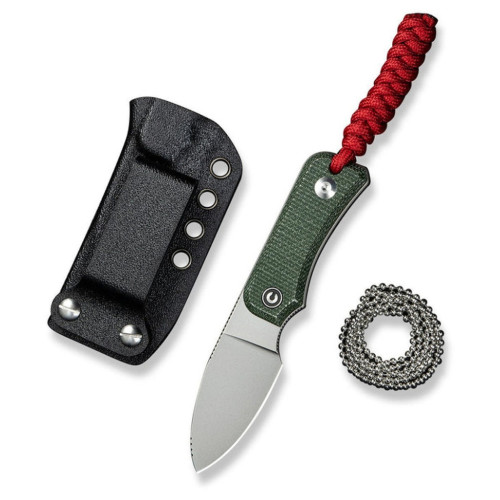 Нож Civivi Baby Banter Fixed Blade, Green Micarta, Satin (C23045-2) – Civivi (вид 1)