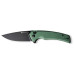 Ніж Sencut Serene, Green Aluminum, Darkwash (S21022B-5) – Sencut