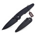 Ніж Hightron Birdidi, D2, алюміній, чорний, чорний клинок (HK06BLK) – Hightron