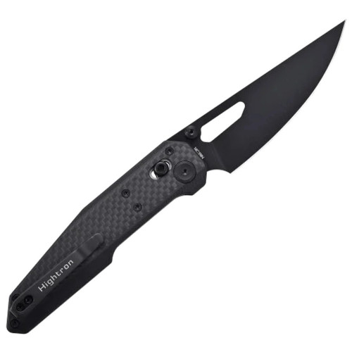 Ніж Hightron Sharplyn, 14C28N, G10 + CF, чорний, чорний клинок (HK01BLK) – Hightron (вид 2)